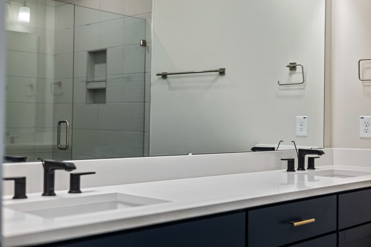 Matte black faucets